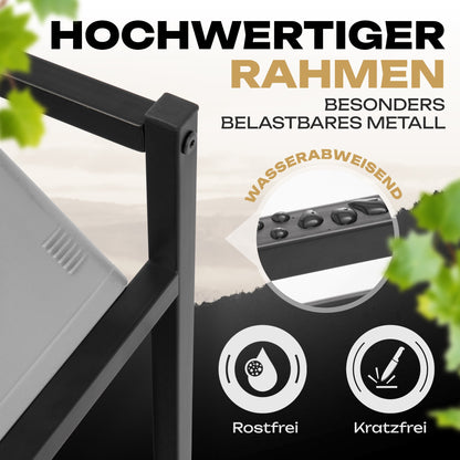 Getränkeregal Metall schwarz stabil