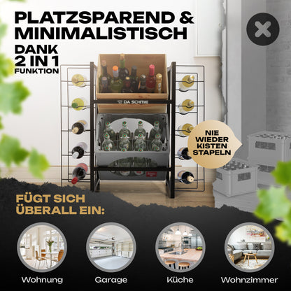 stabiles flaschenregal schmal
