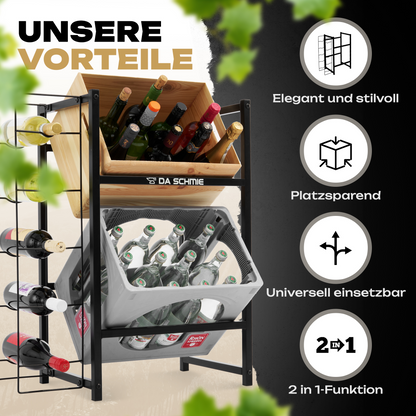 wein getränkeregal metall
